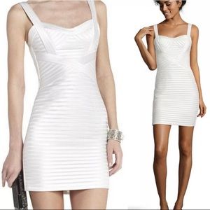 BCBGMAXAZRIA White Dress: Size 0